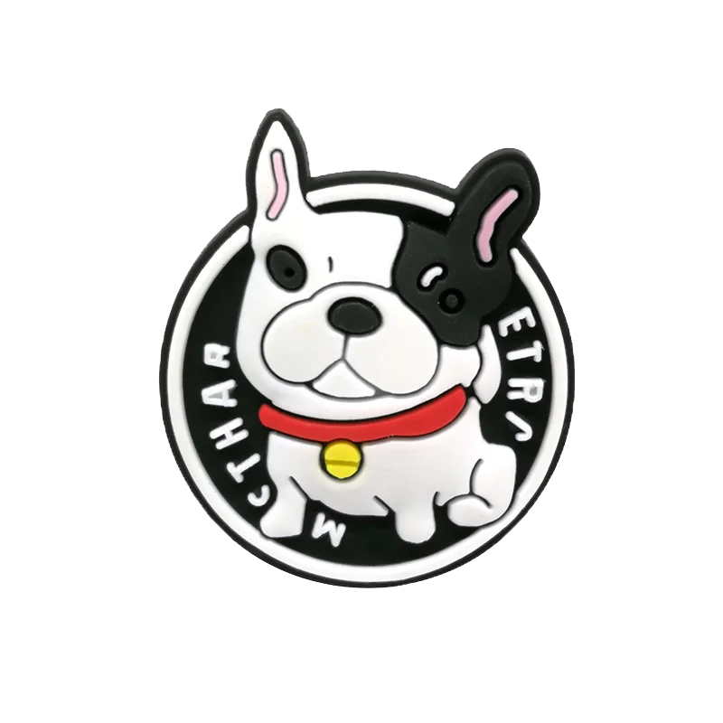 1pcs PVC Dog Shoe Charms Corgi Bulldog Puppy Husky Shoe Decoration Pins for Women Men Kids Sandal Accessories Buckle Ornament