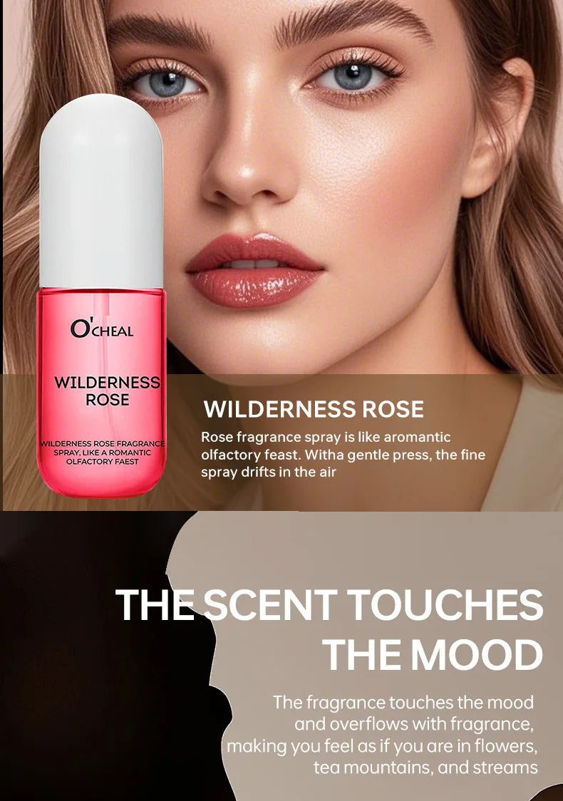 1Pcs Coconut Rose Fragrance Spray Hair & Body perfume Mist Fresh Long Lasting Fragrance Perfume Travel Size Freshener Spray
