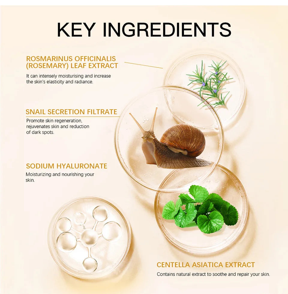 Snail  Serum 96% Power Repairing Essence Lift Firm Anti-aging Fade Fine Lines Acne Treatment Facial Sensitive Whitening 100ml