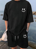 Summer Daily Casual Men's Short Sleeve Shorts Package Urban Street Men's Fashionable T-shirt Outdoor Sports Men's Shorts