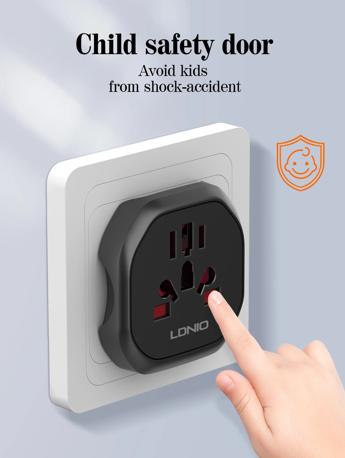 LDNIO UK EU US AU All In One Worldwide Power Socket Travel Converter Universal Travel Adapter 2500W Multi Plug Australian CN KR