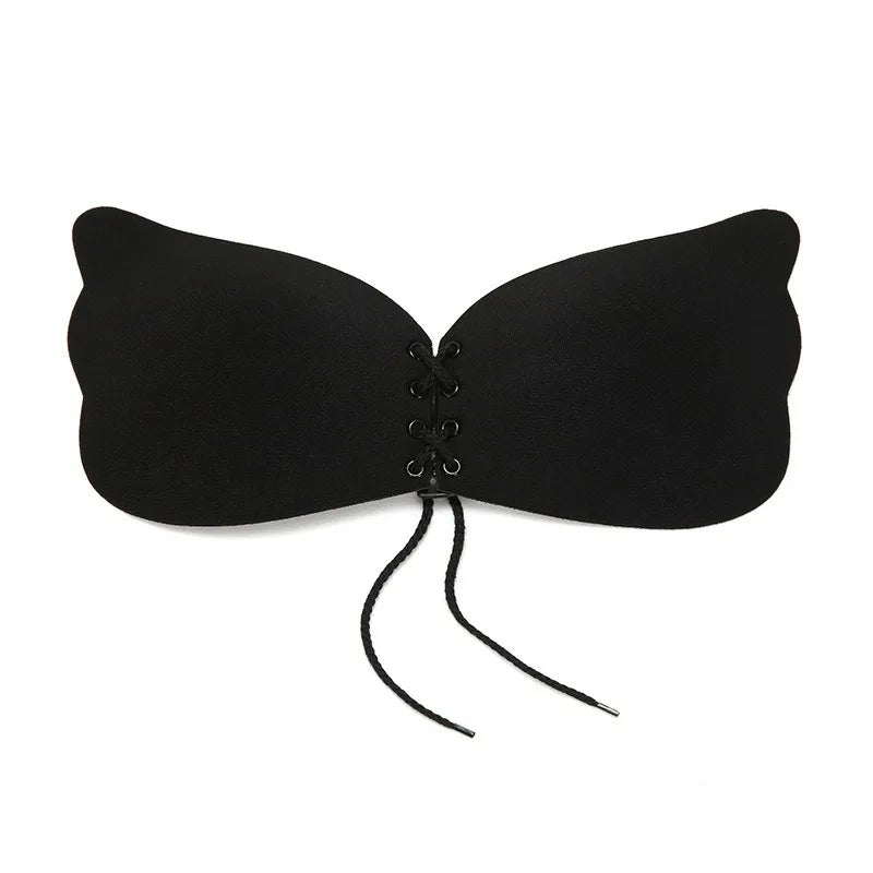 Seamless Adhesive Bras Women Breast Petals Push Up Bra Wedding Party Stick Bras Invisible Silicone Chest Paste Reusable Bra Pads