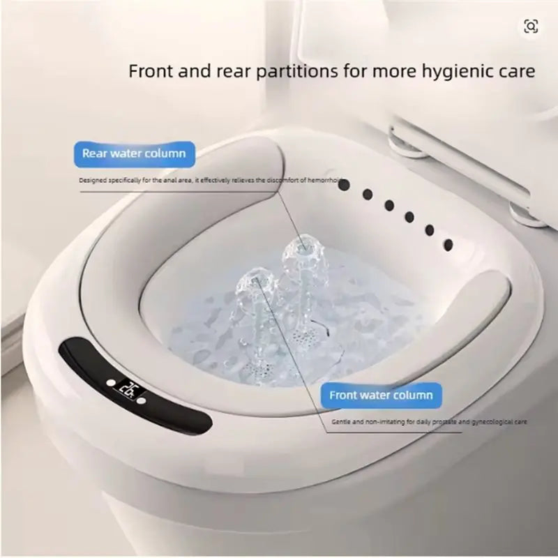 【ADORN】Electric Hands-Free Bidet System,Antibacterial Detachable Basin Kit, Postpartum Herbal Steaming Solution Functionality