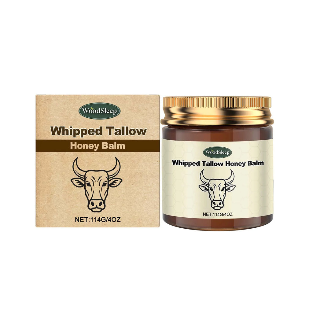 WoodSleep Tallow Honey Balm Deeply Hydrating Skin Non Sticky Smooth Lightweight Long Lasting Moisturizing Natural Body Balm 114g