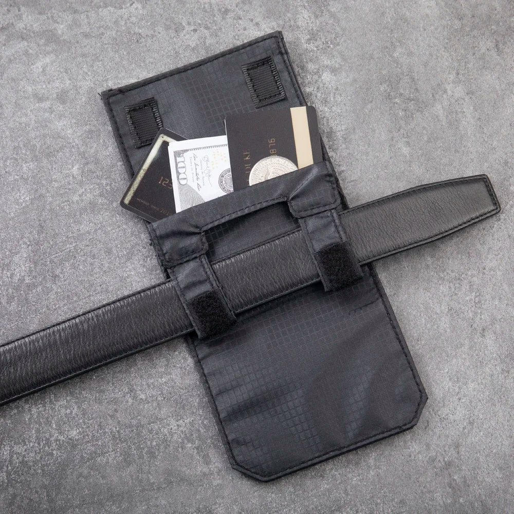 NEW Conceal Anti-Theft Money Belt Bag RFID Blocking Travel Pouch for Women & Men Small Wallet for Credit Card ID Cash Passport