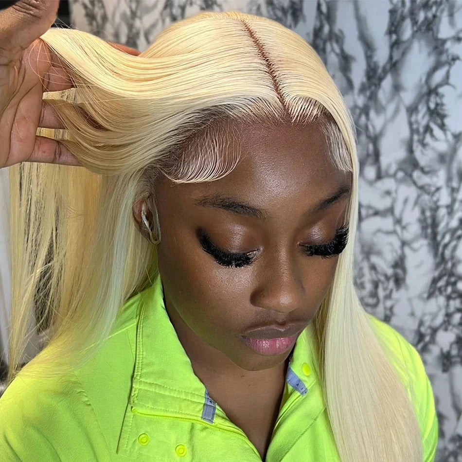 250 Density 30 40 Inch 613 Honey Blonde 13x4 Lace Front Human Hair Wigs Bone Straight 13x6 HD 13x6 Lace Frontal Human Hair