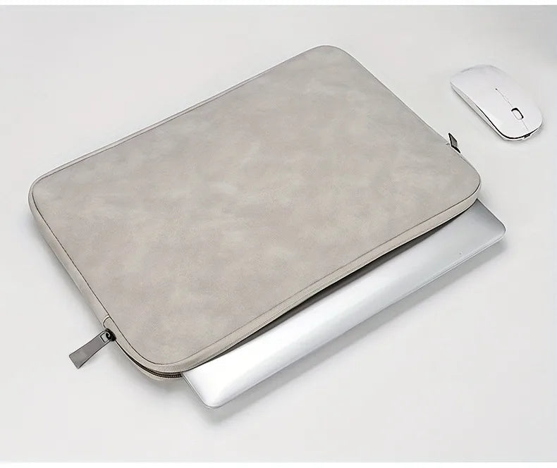 PU Leather Laptop Sleeve 11–15.6 Inch