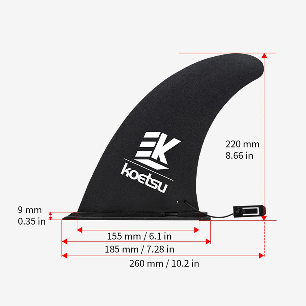4.5/8/9/9.5/10Inch Surfboard Fin SUP Accessories Stand Up Paddle Board Slide-in Fin Detachable Surf Water Wave Fin Stablizer
