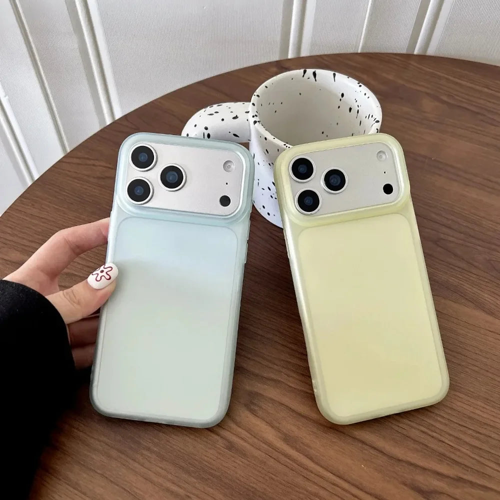 Ultra Thin Matte Transparent Soft Phone Case For iPhone 17 Air 16 15 14 Plus 13 12 11 Pro Max Luxury TPU Silicone Protect Cover