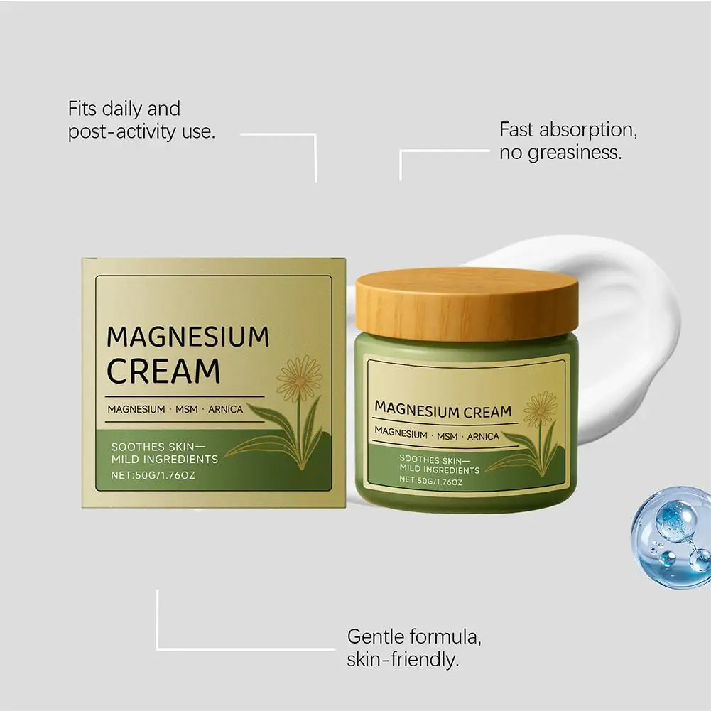 1-3Pcs  Magnesium Soothing Body Cream - Relieves Tension & Muscle Discomfort, Deep Moisturizing Joint Relief Cream for All Skin