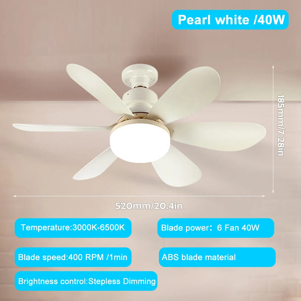 E27 LED Ceiling Fan Light with Remote