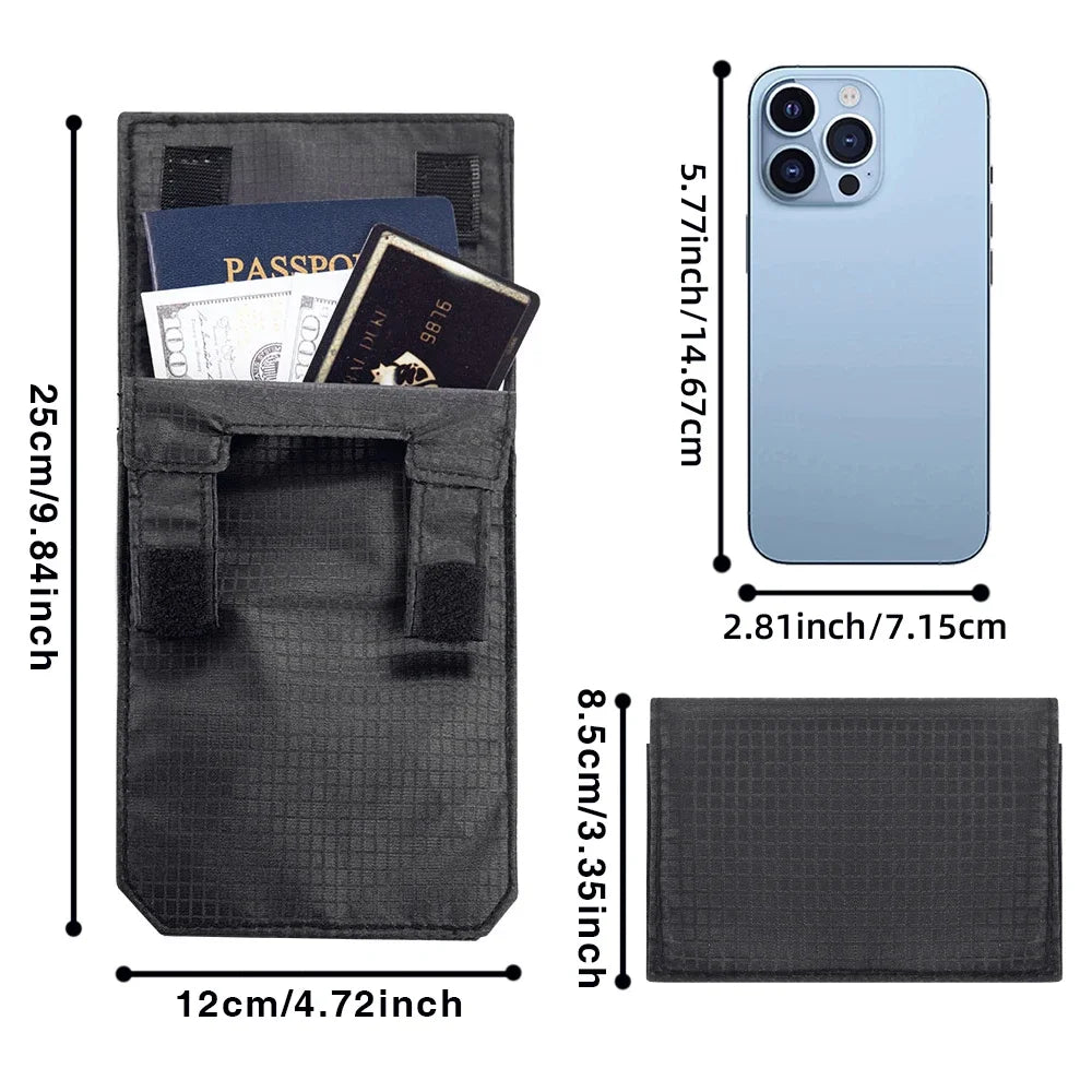 NEW Conceal Anti-Theft Money Belt Bag RFID Blocking Travel Pouch for Women & Men Small Wallet for Credit Card ID Cash Passport