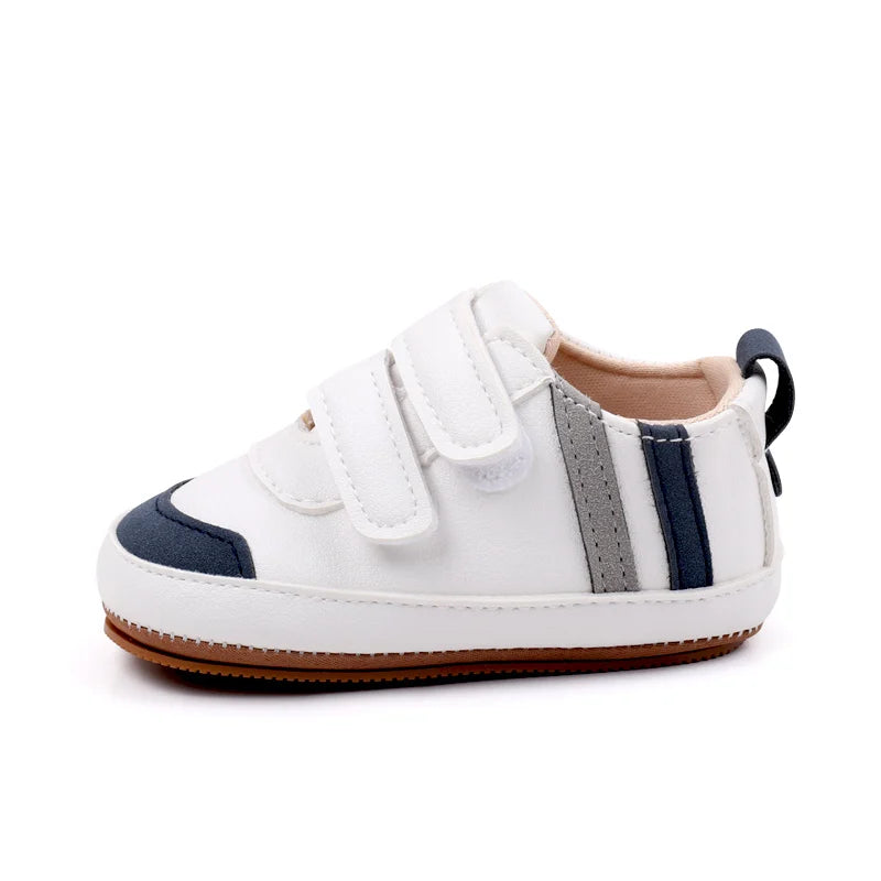 Baby Shoes Soft PU PVC High Quality Anti-slip Sole Newborn Toddler Prewalking Sneaker Spring and Autumn Style 2024 New  BXC3223