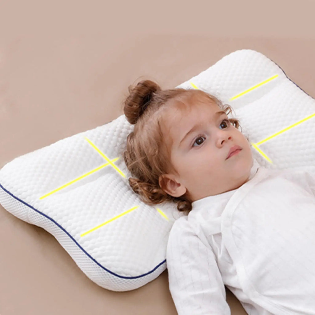 Children's Partition Pillows Double-Sided Breathable Travel Children Pillow for Boys Girls Homes Apartments Daycare Travel Road