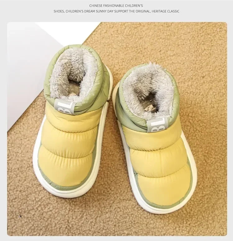 Snow Boots Men Women Winter  New Lovers Plush Thick Comfortable Cotton Shoes Waterproof Anti Slip Outdoor Casual Shoes Flats