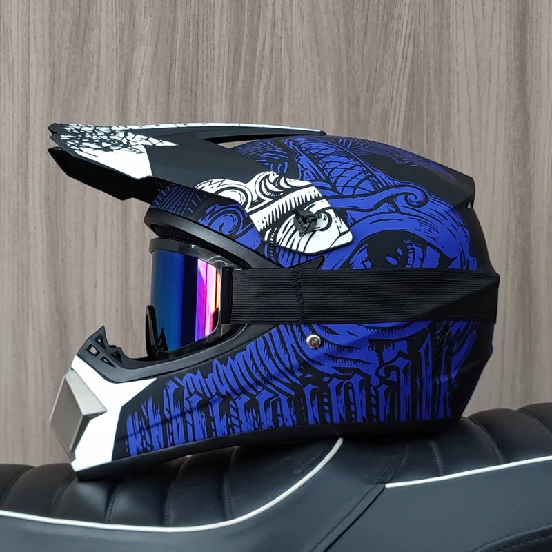 Off Road Motorcycle Helmet DOT Certified Motocross Dirt Bike Helmet ATV MX Downhill Racing Full Face Helmet Casco Moto Capacete