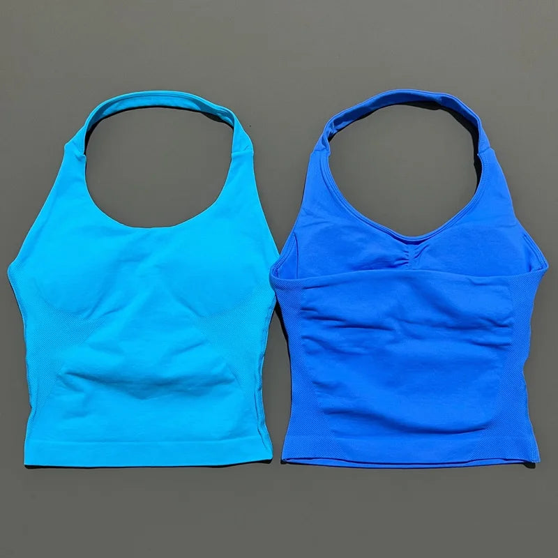Women's Halter-Neck Sports Tank Top