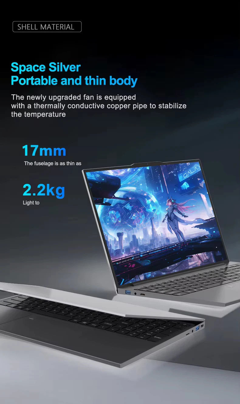 2026 15.6' Intel Core I9 9900U Laptop Computer PC Windows 11 Pro 16GB RAM 1TB 2TB SSD Laptops Office Fingerprint Unlock Game PC