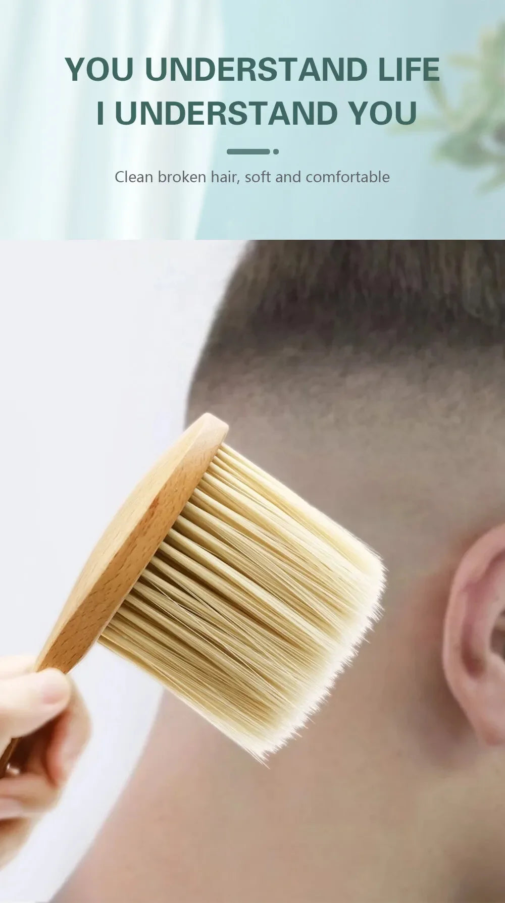 Barbertop Neck Duster Hairdressing Cleaning Brush Hair Brush Remove Soft Brush Salon Stylist Barbershop Tools
