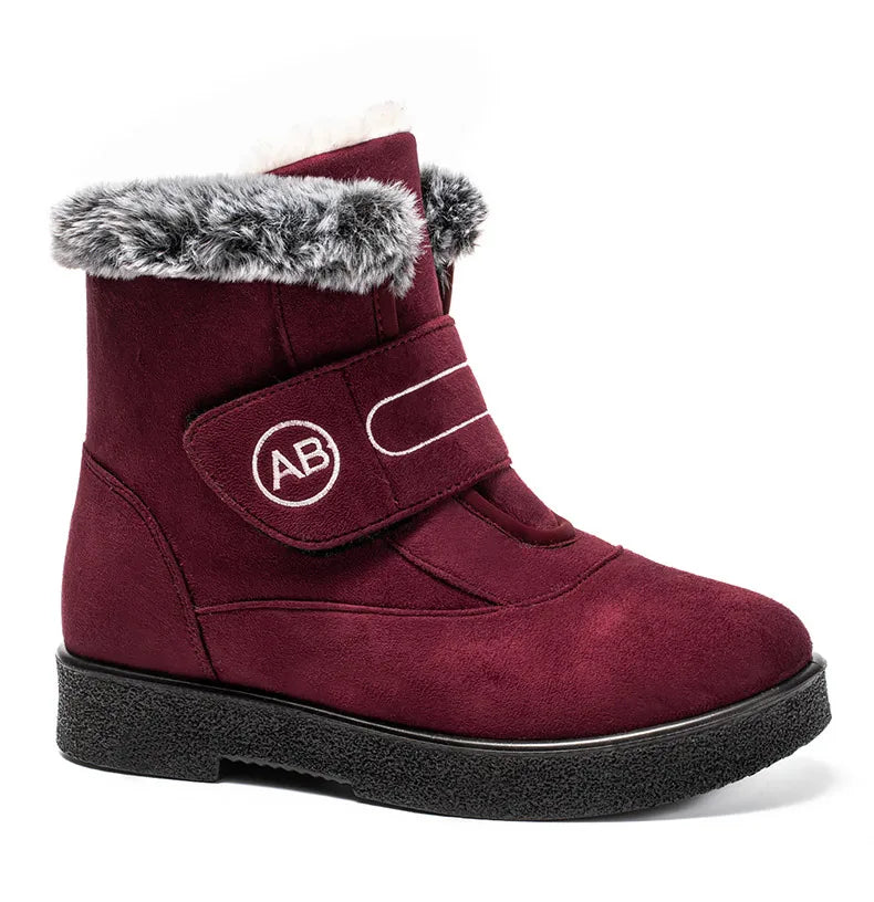 Women's Boots Super Warm Ankle Boots For Women Fur Shoes Winter Shoes Woman Snow Boots For Winter Low Heels Shoes Botas Mujer