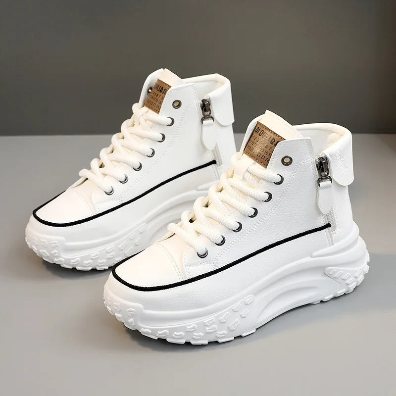 Women's Sneakers Luxury Fashion Womens Boots High-top Platform Casual Shoes New Female Outdoor Running Shoes Winter Women Shoes