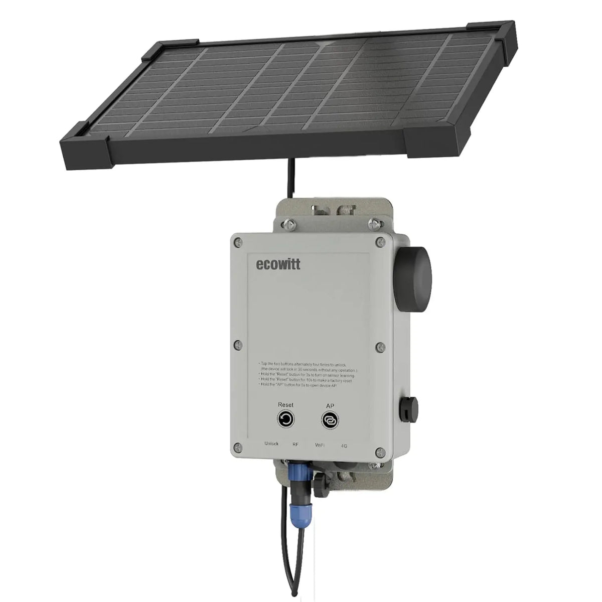 Ecowitt WS6210_C / WS6210S_C 4G & Wi-Fi Weather Station Mobile Gateway with Solar Panel