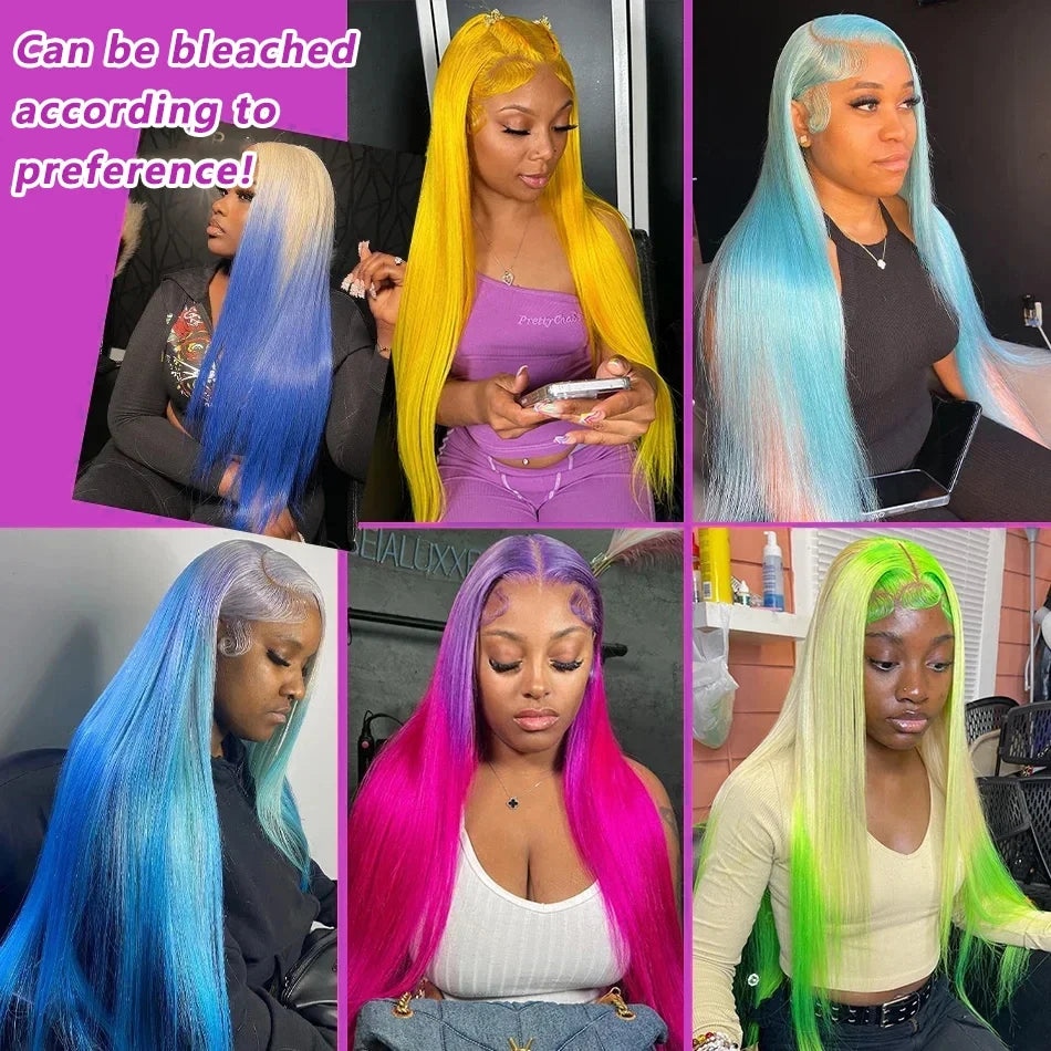 250 Density 30 40 Inch 613 Honey Blonde 13x4 Lace Front Human Hair Wigs Bone Straight 13x6 HD 13x6 Lace Frontal Human Hair