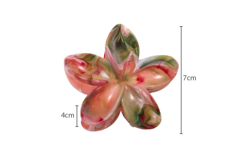 Flower Hair Claw Clip for Women Fashion Hair Clips Crab Clamp Barrettes Girls Hair Accessories Summer Shark Hairpin Headwear 1pc