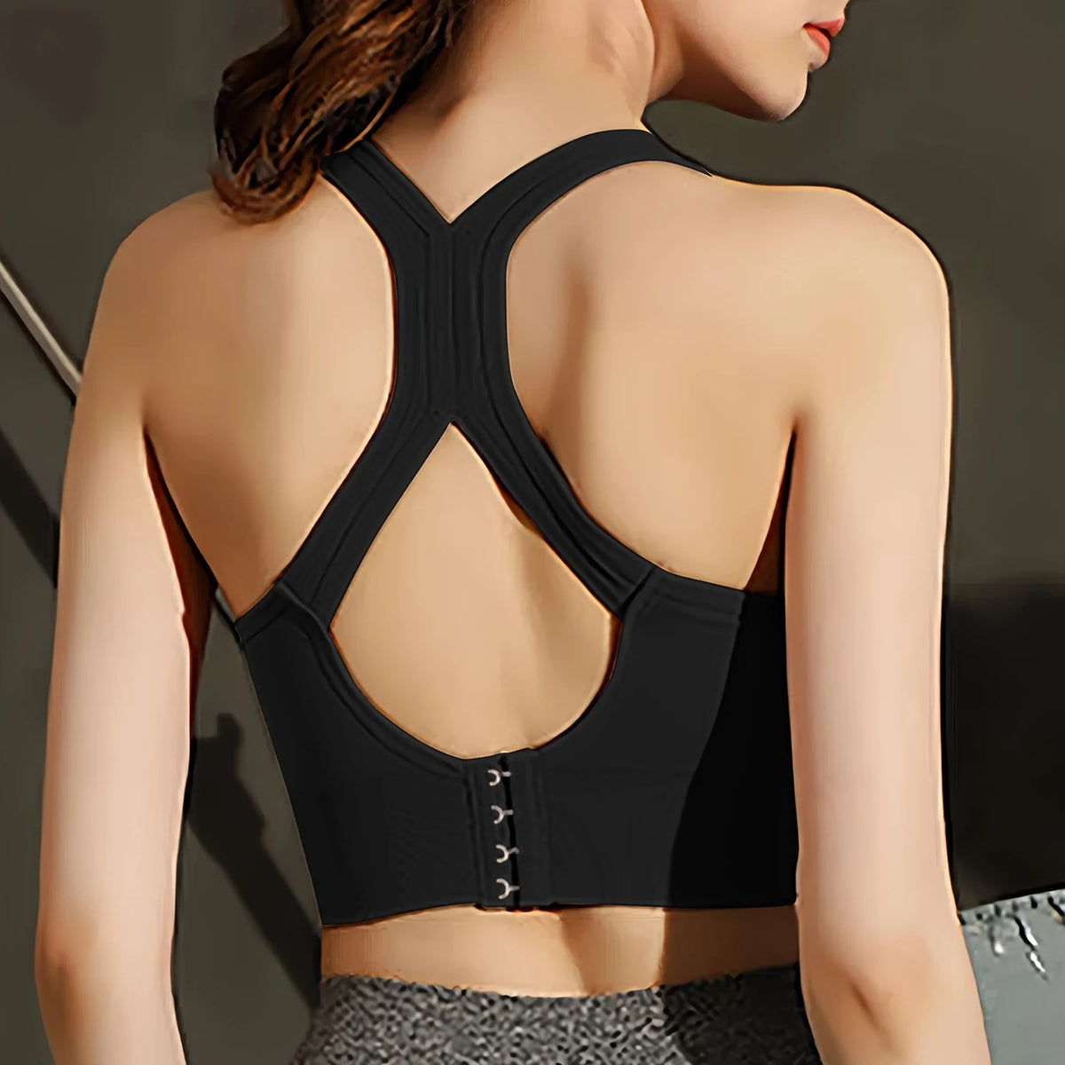 Beautiful Back Sports Bra Shockproof Running Fitness Anti-sagging Upper Collection Soft Support High-strength Women's Yoga Vest