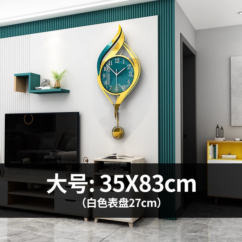 Creative Light Luxury Metal Wall Clocks Living Room Wall Clock Minimalist Modern High-end Wall Watch Nordic New Home Decoration