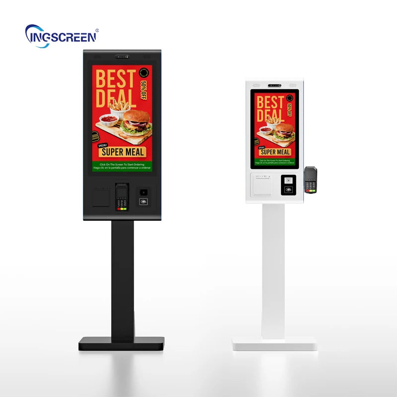 INGSCREEN Interactive Self Service Payment Kiosk Automatic Touch Screen Kiosk Self Ordering Machine for Restaurant