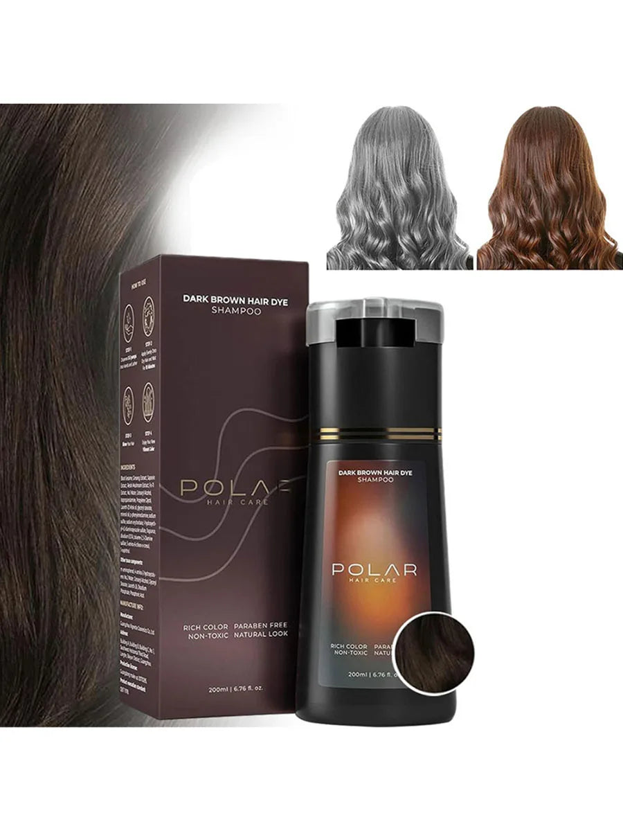 Easy To Operate Fast Hair Dye Shampoo Quick Color Change Hair Dye Products Natural Plant Gray Hair Covering Hair Care Products