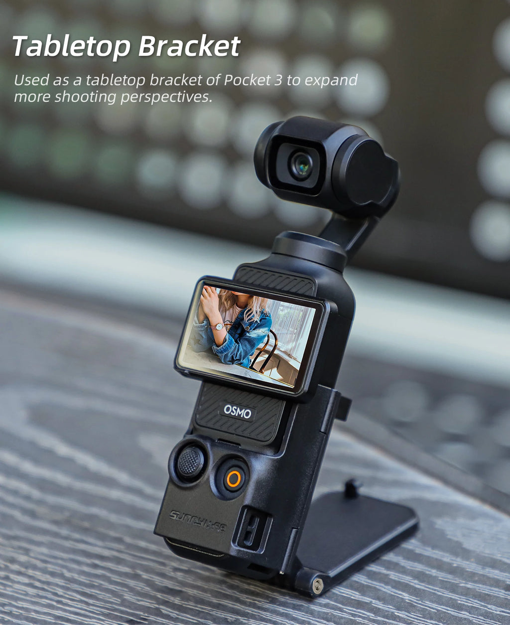 Sunnylife Multifunctional Magnetic Mount Tabletop Base Bracket Angles Adjustable Holder Base V-log Accessories For Osmo Pocket 3