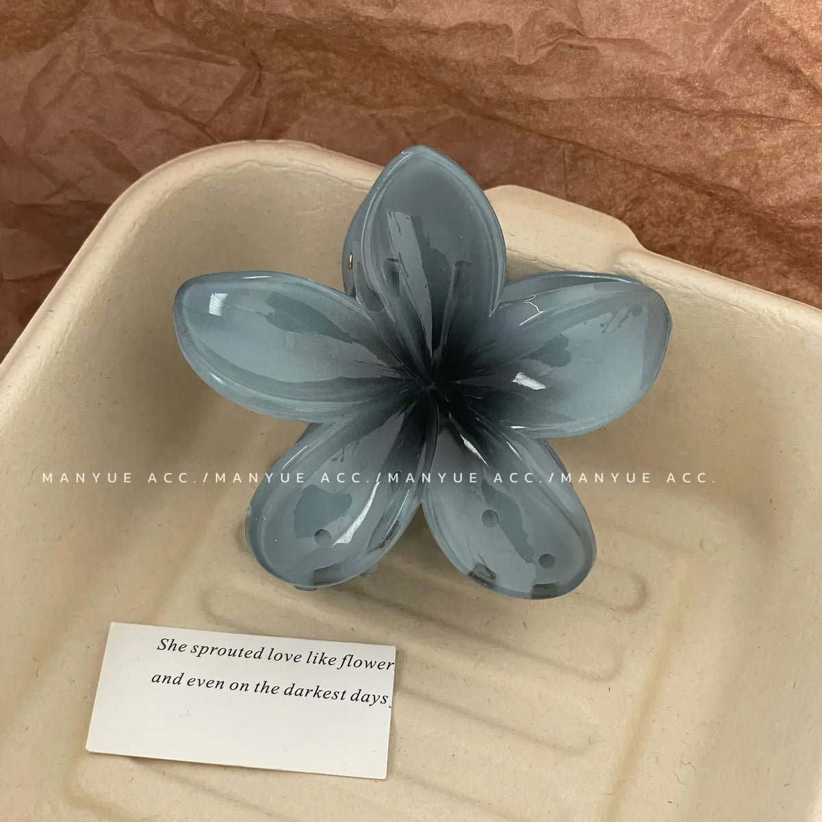Hawaiian Gradient Hair Clips Flower Hair Claws Big Size Fashion Head wear Hairpin for Women Girls Crab Barrette Hair Accessories