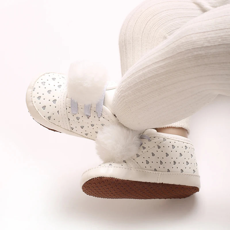Baby Learning Walk Shoes, Cute Printed & Bow Sneakers, Soft Sole Casual Footwear for Infants 0-18M