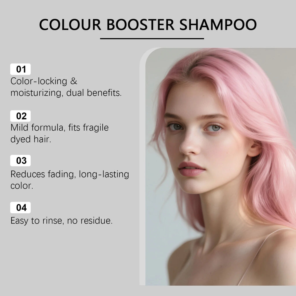 Hair Coloring Shampoo Color Enhance Hair Dye Protection Fade Yellow After Bleach Hair Non-Irritating Fixing Hair Dye Shampoo