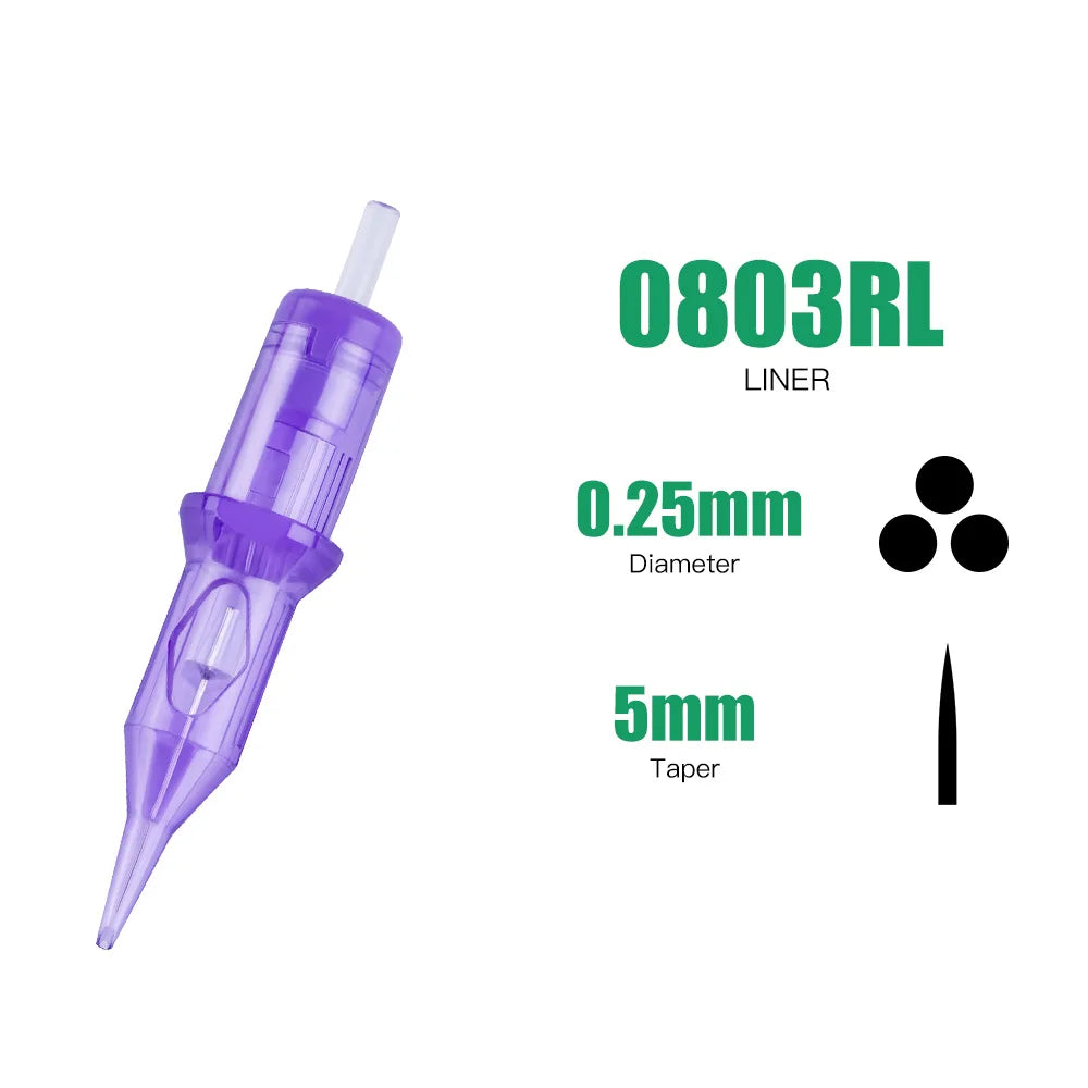 Mast PRO SMP Tattoo Cartridge Needles PMU Art Makeup Needle 1RL 3RL Round Liner Permanent Makeup for Eyeliner Lip Tattoo Supply