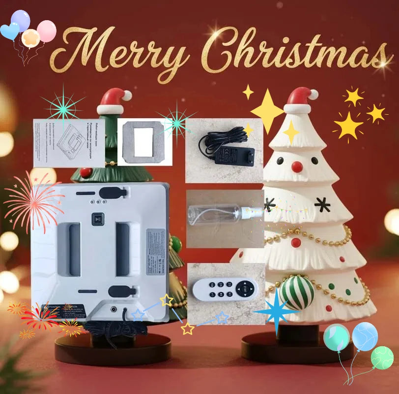 Hengkesen New Generation Upgraded Smart Window Cleaning Robot, Fully Automatic Electric Glass Cleaning Window Cleaner, Remote-Controlled Window Cleaning Machine with Automatic Water Spray, Suitable for Window Glass, Exterior