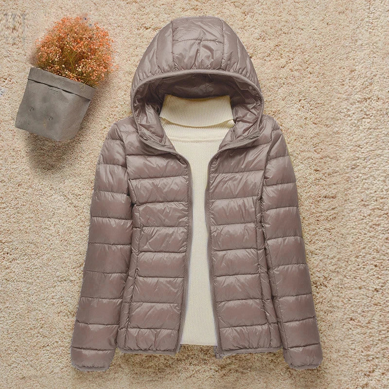Down Jacket Women Coat Autumn Winter 2022 Spring Jackets for Warm Quilted Parka Ladies and Light 2021 Female Ultralight Hooded