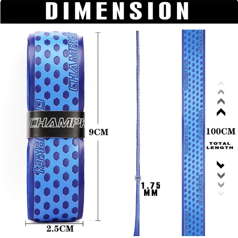 Tennis Badminton Racket Baseball PU Overgrip 1m Reduce Hand Friction Comfortable Feel Anti-Skid Sweatband Tape