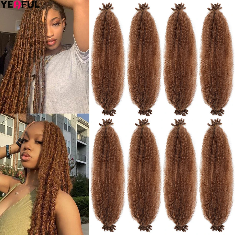 1-8 Packs Ombre Marley Twist Braiding Hair Twisted UP Kinky Twist Hair Springy Afro Twist Hair Marley Hair Extensions For Twists