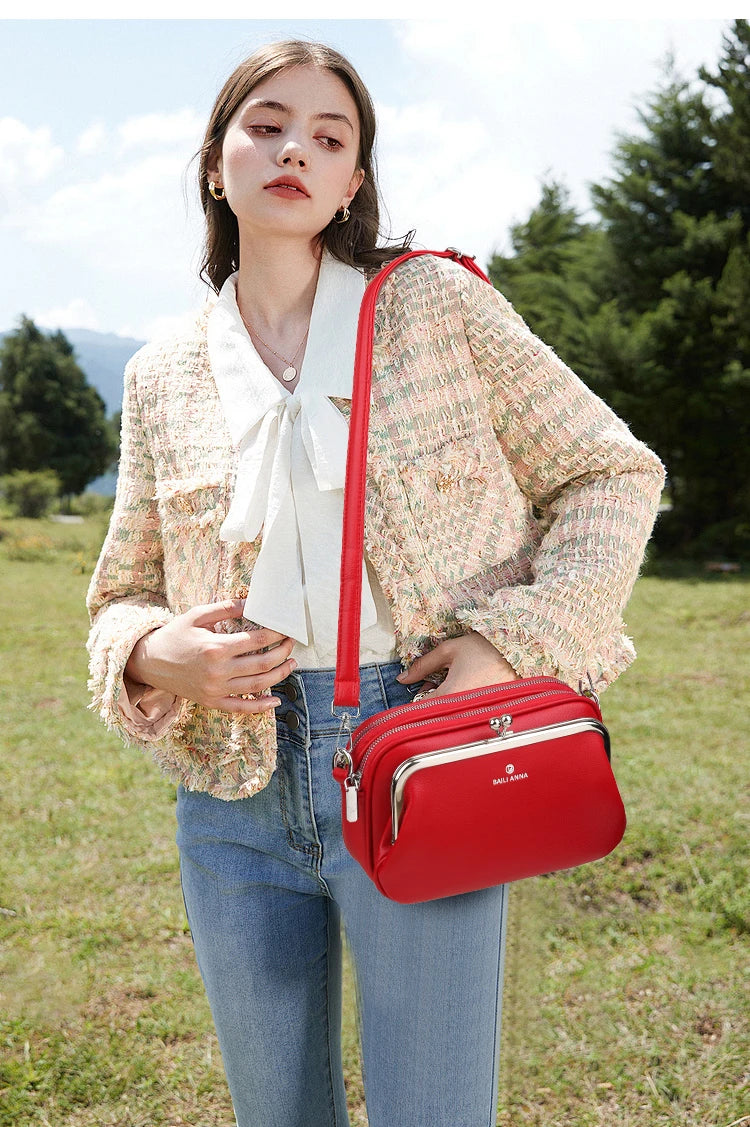 Fashion Women's Bag Daily Purse Handbags Designer Luxury Brand Ladies Shoulder Bags Soft Leather Luxury Versatile Crossbody Bags