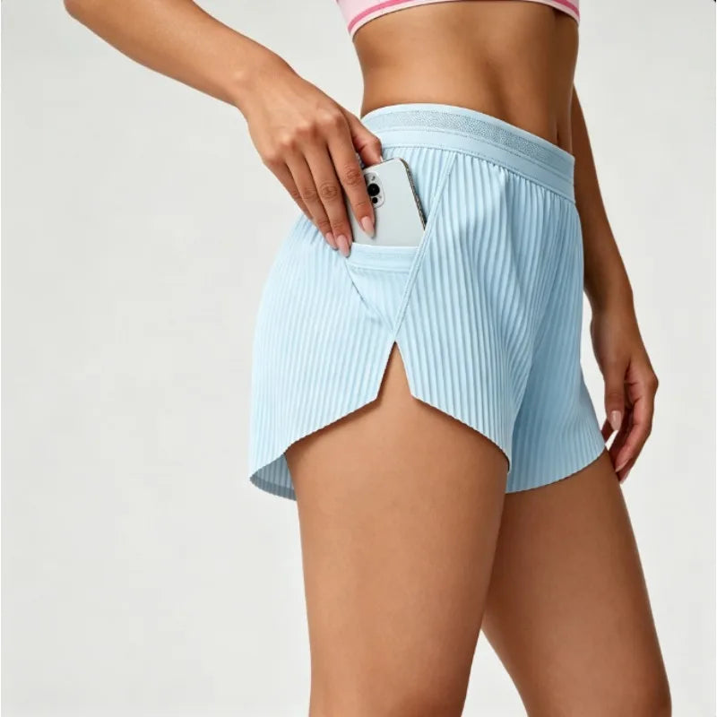 Womens Tennis Golf Skort Built‑in Liner Shorts Two‑Piece Look Sports Skirt Yoga Running Fitness Gym Workout Outdoor Short Skirt