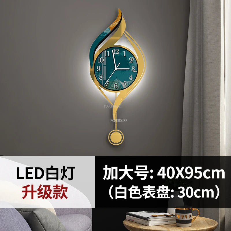 Creative Light Luxury Metal Wall Clocks Living Room Wall Clock Minimalist Modern High-end Wall Watch Nordic New Home Decoration