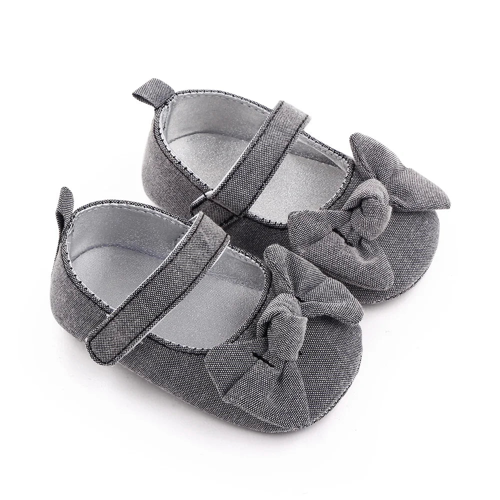 Baby Girl Princess Shoes Soft PU Classical Bowknot Beautiful and Cute for Newborn Girl Spring and Summer Prewalking 2023 Fashion