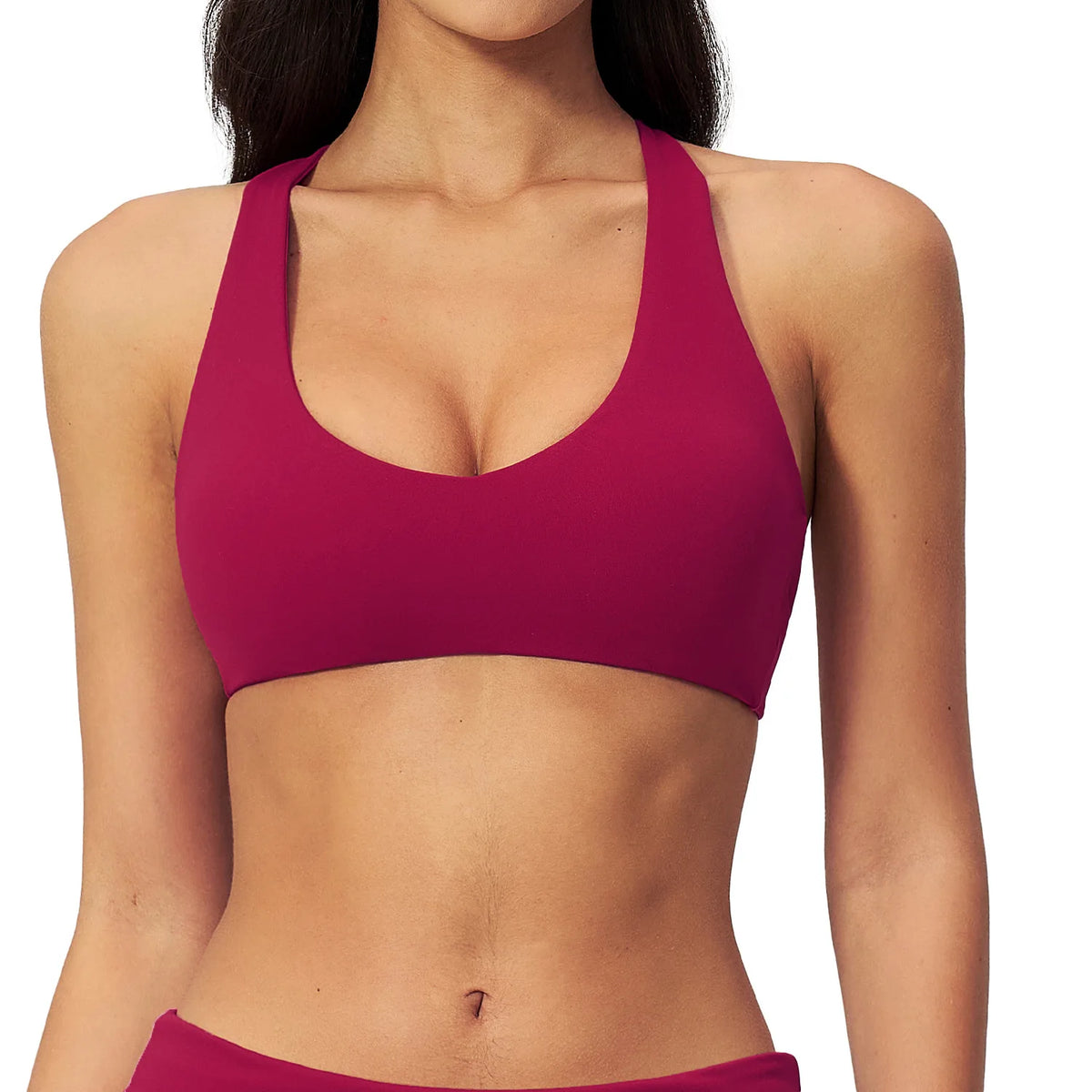NCLAGEN Sport Bra Women High Support Fitness Brushed Underwear Back Cross Gym Clothes Training Yoga Top Pilates Workout Tank