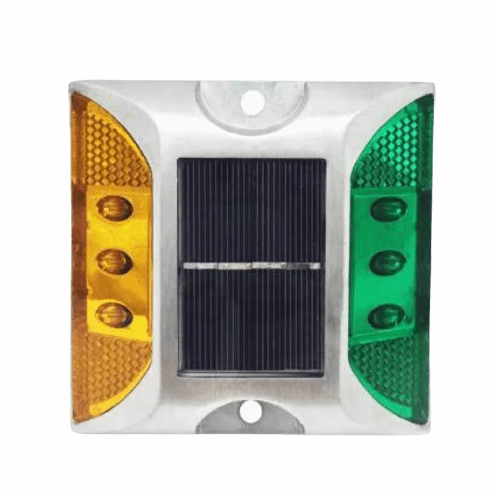 Solar Powered Solar Road Stud Light Outdoor Lighting Durable LED Ground Light Flashing Double Side Traffic Marker Light