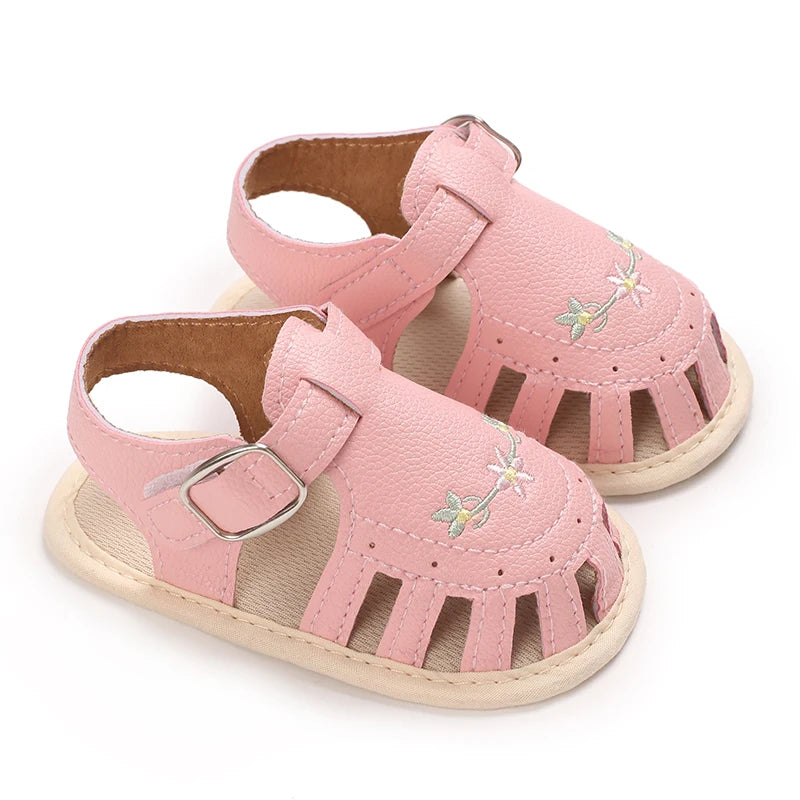 Infant Baby Boys Girls Sandals Summer Baby Wedding Dress Flat Shoes Newborn Crib Shoes First Walkers Prewalkers Shoes ﻿ ﻿