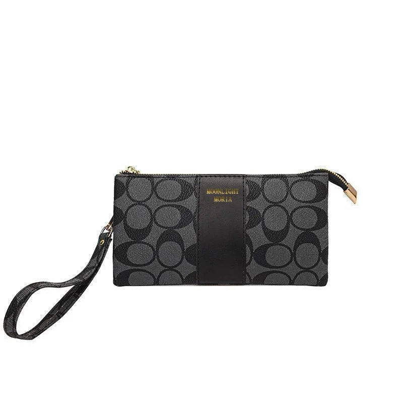 Soft Leather Printed Mobile Phone Handbag, New Women's Fashionable, Lightweight, Mini Bag, Multifunctional Coin Purse