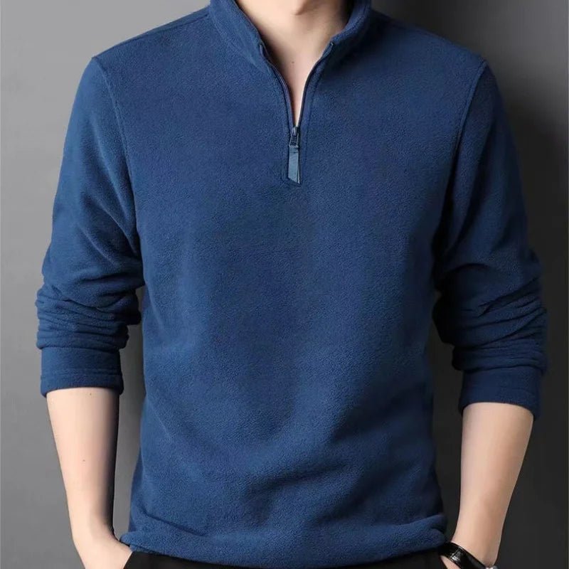Men's Half-Zip Fleece Pullover Sweatshirt